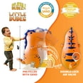thumbnail image 3 of INFLATABLE DUDES Small Orange Rex 40 Inches -Kids Punching Bag | Filled with Sand, 3 of 5