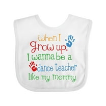 Inktastic Dance Teacher Like Mommy Boys or Girls Baby Bib