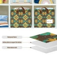 thumbnail image 4 of Yayeee Foldable Storage Basket for Shelves with Handles Set of 2 Waterproof Cloth Bins, Geometric Patterns, 4 of 7
