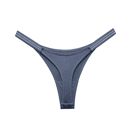 Fulorrnie Underwear for Women Seamless Cheeky Comfort No Show Panties Cute Thong Waistband Stretchable Panty  Blue  8