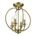 thumbnail image 3 of Livex Lighting Convertible Chain Hang/Ceiling Mount, 3 of 13
