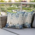 thumbnail image 3 of Outdoor Pillow Covers 18x18 Set of 2, Blue Pumpkins Fall Waterproof Patio Throw Pillow Covers for Couch Sofa Chair, Thanksgiving Eucalyptus Leaf Rustic Decorative Pillowcases for Throw Pillows, 3 of 9