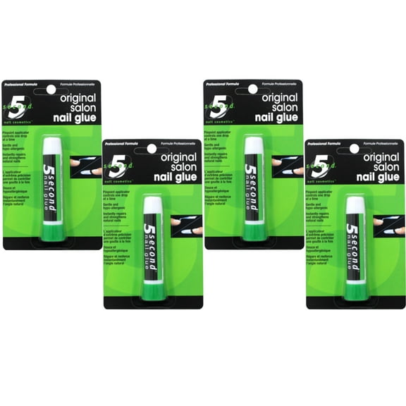5 Second Salon Nail Glue 0.07 oz (Pack of 4)