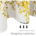 thumbnail image 6 of Yellow Eucalyptus Shower Curtain Sets, Watercolor Bright Leaves on The Top Plant with Floral Bathroom Decoration 72x84 Inch with Hooks, 6 of 6