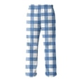 thumbnail image 5 of GrmtClth Mens Plush Warm Pajama Pants Trendy Flannel Fleece Soft Comfy Plaid Night Pants Fall Winter Thermal Fuzzy Pj Pants with Pockets Light Blue XXL, 5 of 6