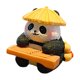 thumbnail image 4 of Figura de panda, escultura de resina de animal, decoración para el salpicadero del coche, adorno para el escritorio. Estilo A, 4 of 9