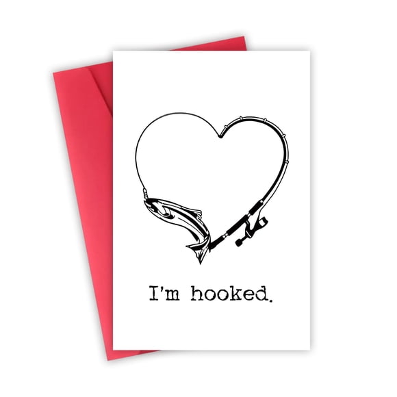 Tarjeta de San Valentín FSSDAS Funny Love Fisherman para él