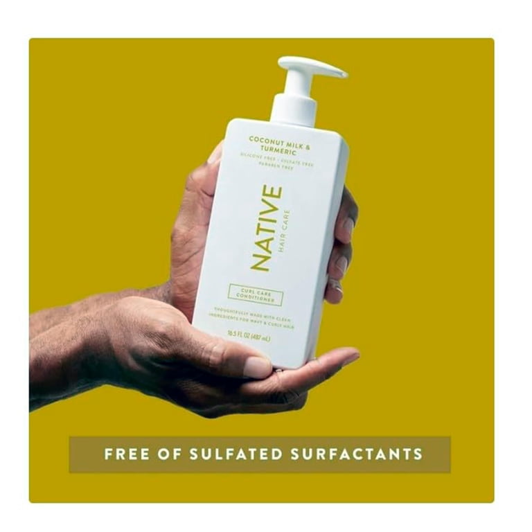 Native Curl Care Shampoo, Coconut Milk & Turmeric, 16.5 fl oz photo 2