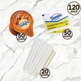 thumbnail image 2 of International Delight, Hazelnut, Single-Serve Non-Dairy Coffee Creamers 0.5 fl. oz + Domino Cane Sugar + Wooden Coffee Stirrers l 120 counts, 2 of 5