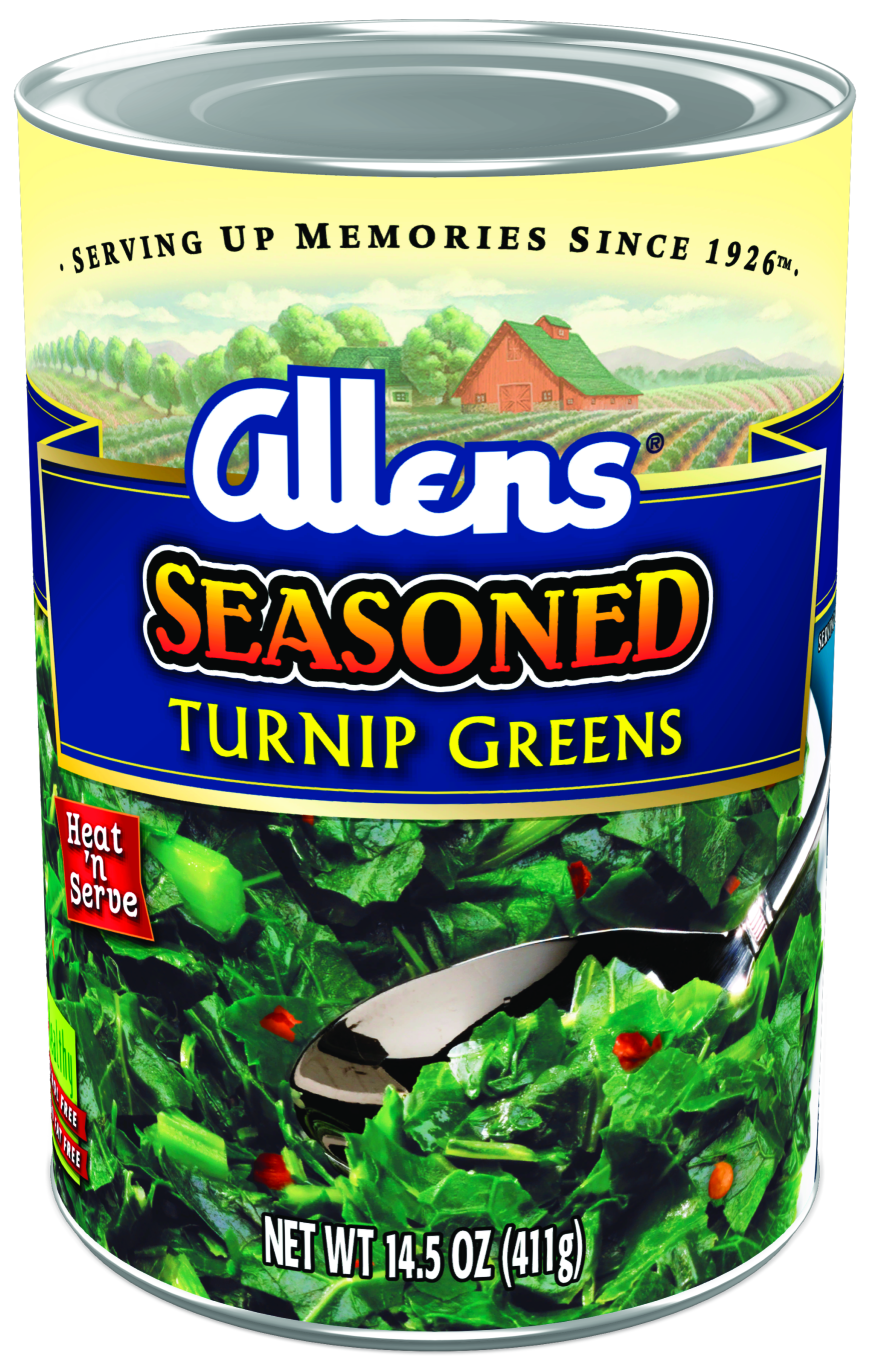 Allens Seasoned Turnip Greens, 14 Oz