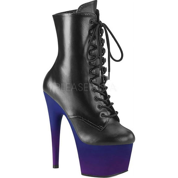 Women's Pleaser Adore 1020BP Lace Up Front Ankle Bootie