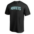 thumbnail image 2 of Men's Black Charlotte Hornets Primary Wordmark T-Shirt, 2 of 3
