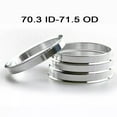 thumbnail image 1 of 4Pcs Hub Centric Wheel Spacer Rings 70.3Mm Id To 71.5Mm Od For Smooth Ride, 1 of 9
