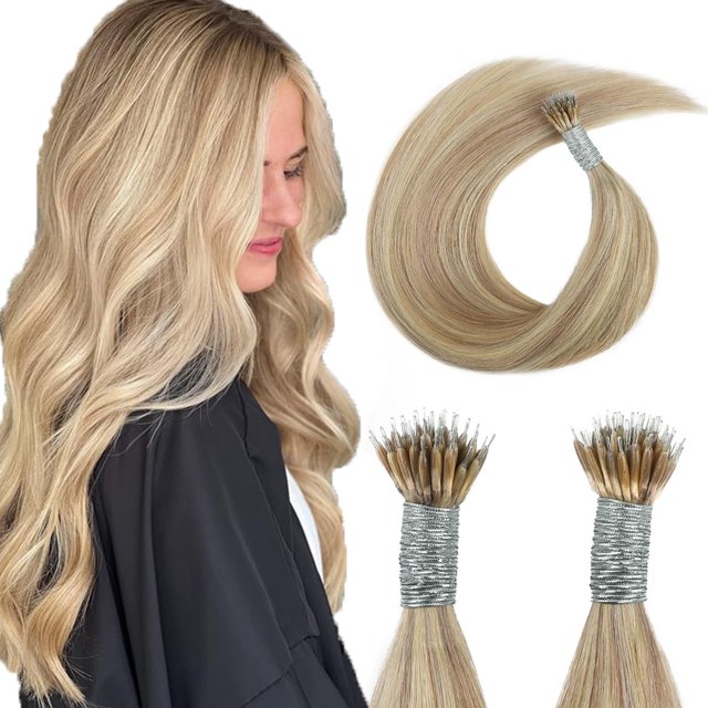 Extensiones de cabello ABH AMAZINGBEAUTY HAIR Nano Tip 24" 50g