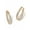 Goldtone, variant on PalmBeach Jewelry 2.52 TCW Round Cubic Zirconia Silvertone or Goldtone Inside-Out Hoop Earrings (1")