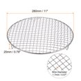 thumbnail image 2 of Unique Bargains Round Cooking Rack, 11-inch Stainless Steel Cross Wire Barbecue Grill Net Racks with Legs, 2 of 5