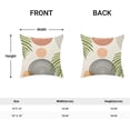 thumbnail image 5 of Boho Pillow Covers 18x18 Set of 2, Mid Century Green Leaf Farmhouse Decorations Outdoor Throw Pillow Covers Modern Tropical Bohemian Sunset Decorative Linen Cushion Case for Couch Sofa Home, 5 of 6