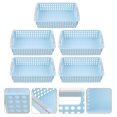 thumbnail image 3 of 5pcs Plastic Hollow Storage Baskets Hollow Desktop Basket Home Supplies, 3 of 8