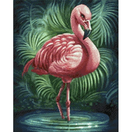 UPC: 4630103941731 | Diamond Painting Kit Flamingo Crafting Spark 14.9 x 18.9 in CS2572 Diamond Art
