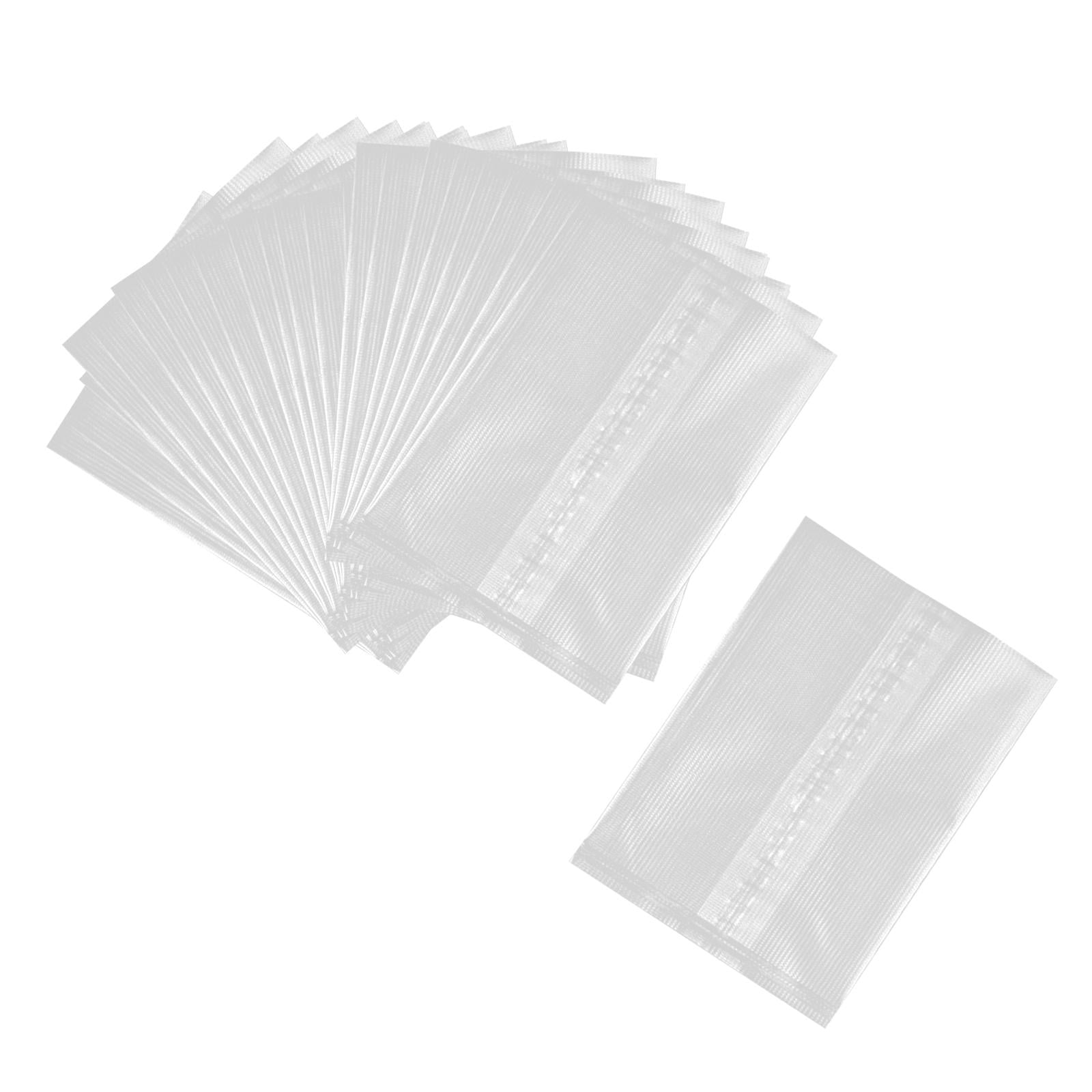 Dickly 50 Pieces Fishing Water Soluble Bags Fishing Mesh Tackle Pva Bags for Lake River 16x12cm