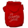 thumbnail image 6 of Christmas Pet, Dog  Cat Hoodie Rhinestone, "Santa's Girl", 6 of 10
