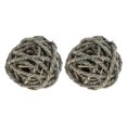 thumbnail image 2 of Bola tejida de paja de ratán resistente a la mordedura 2pcs para conejos de hámster AN-02 SM SunniMix Juguetes para masticar bolas tejidas a mano, 2 of 7