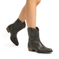 thumbnail image 3 of DREAM PAIRS Women's Cowboy Cowgirl Western Ankle Boots Low Chunky Heels Square Toe Fall Short Booties Shoes, 3 of 6