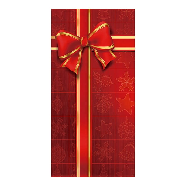 Adornos navideños, adornos navideños, regalos navideños, pegatinas navideñas para puerta, tela colgante, decoración para fiestas navideñas, tela de fondo para puerta de habitación con tapiz, cortina d