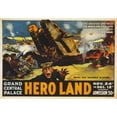 thumbnail image 2 of J. Carl Mueller 18x14 Black Ornate Wood Framed Double Matted Museum Art Print Titled - Hero Land the Greatest Spectacle the World Has Ever Seen for the Greatest Need the World Has Ever, 2 of 5