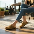 thumbnail image 3 of Cushionaire Canoe Genuine Suede Clogs for Women Footwear with Moc Toe Design – Casual Slip On Womens Shoes, 3 of 19