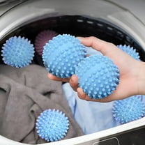 ACDANC 6-Pack Reusable Dryer Balls,Plastic Laundry Fabric Softener,Wrinkle Reducer,Static Cling Eliminator,Eco-Friendly Drying Aid for Fast,Soft,Quiet Results (6.5cm)