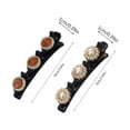 thumbnail image 3 of Odeerbi 3 PCS Braided Hair Clips with 3 Small Clips for Women Girls Cute Pearl Braided Hair Barrettes Hair Accessories, 3 of 5