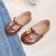 thumbnail image 1 of Zapatos de cuero pequeños de otoño para niños, zapatos de princesa con punta redonda y suela blanda, zapatos de moda para niñas, 1 of 6