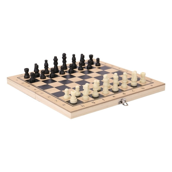 Folding Wooden Three-in-one Suit Chess Board Wood Chess Checkers Suit Backgammon Suit Chess Set Board Game