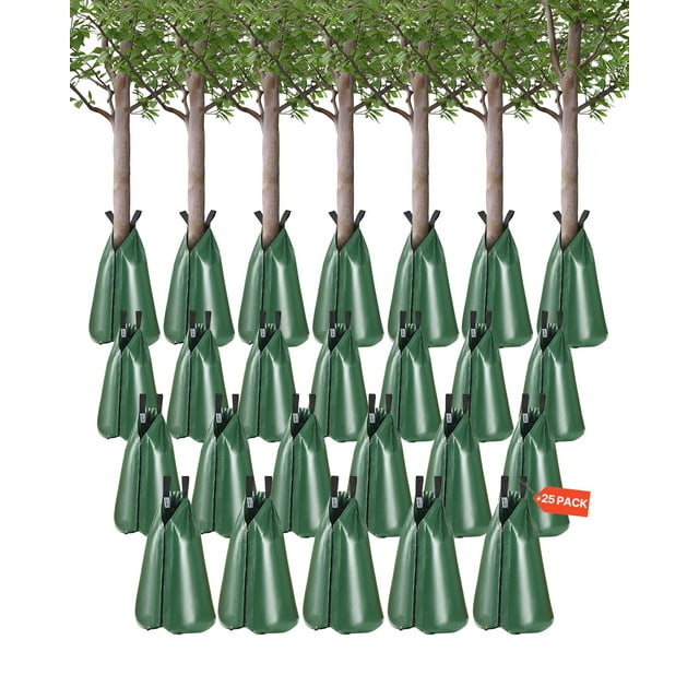 VEVOR Tree Watering Bag 25 Packs 20 Gallons Slow Release Tree Drip Irrigation Bag