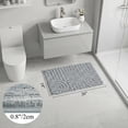thumbnail image 4 of Ivalue Bathroom Rug Absorbent Bath Mat Non-Slip Bathroom Runner Washable, Gray, 4 of 9