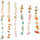 thumbnail image 3 of 6 piezas de colgantes de piedra para el cabello, joyería para trenzas, accesorios para rastas, cuentas de piedra para rastas., 3 of 5