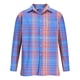 thumbnail image 4 of Yaoyar Men's Plaid Button Down Shirt Long Sleeve Casual Lapel Work Shirts Lightweight Shirts with Pocket, 4 of 4