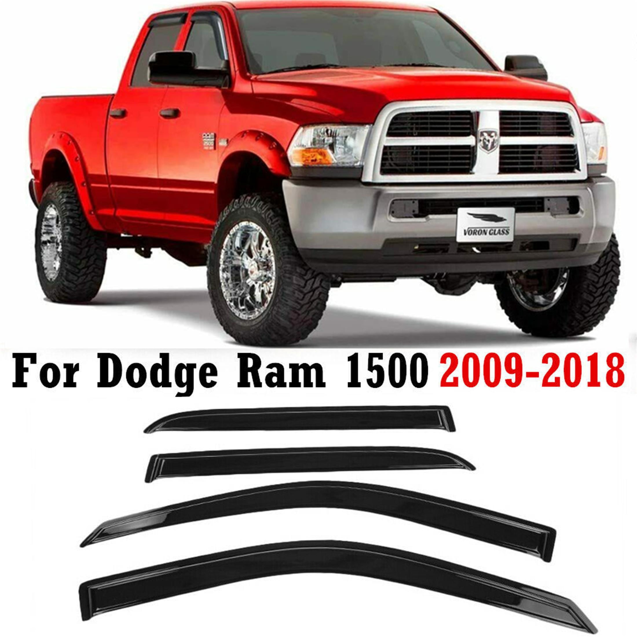 ACRUZ 4 Pcs Wind Deflectors for Dodge Caliber 2007-2012, Weathershield Sun Rain Guards Window External Accessories Protector Shields