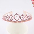 thumbnail image 1 of Diadema con corona de cumpleaños europea y americana, accesorios para el cabello con diamantes de imitación para fiesta nupcial, sombrero de cumpleaños digital de un año, diadema de aleación, 1 of 6