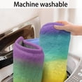thumbnail image 3 of Colorful Watercolor Stripe Pattern Bathroom Rugs Mat,Non Slip Microfiber Bathroom Rug,Rubber Backing,Soft Bathroom Mats for Bathroom Floor,Tub and Shower,20x32in(50x80cm), 3 of 3