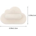 thumbnail image 2 of Pin Backs Rubber Cloud Shape Badge Pin Backs Tie Tacks Butterflies Clutch Pin Cap Keepers Pin Locks Replacement for Crafting 100pcs, 2 of 8