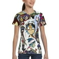 thumbnail image 4 of Gorillaz Noodle Music Teen T-Shirt Crewneck Short Sleeve Double-Sided Print Summer Tee Shirts Top For Youth Boys Girls Children Small, 4 of 7