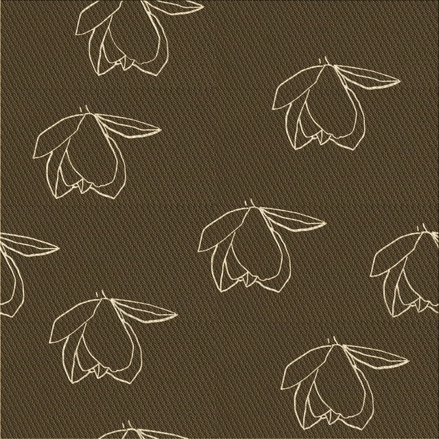 Ahgly Company Tapis d'Intérieur Lavable en Machine Carré Transitionnel Chêne Brun, 6 Pieds Carré