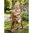 thumbnail image 6 of BemeyourBBs Western Baby Spring Summer Fall Clothes Newborn Baby Boy Girl Cowboy Cowgirl Outfit Romper Horse Print Short Sleeve Zip-up Full Length Jumpsuit, 6 of 9