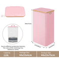 thumbnail image 2 of Sortora Laundry Hamper with Lid, 110L Large Laundry Basket with Removable Bag, Collapsible Tall Laundry Bin, Dirty Clothes Hamper for Laundry Room, Bathroom, Bedroom, Dorm, Pink, 2 of 6