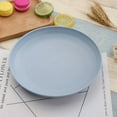 thumbnail image 4 of Darzheoy Wheat Straw Plates Set of 4, Unbreakable Deep Dinner Plates, Dishwasher Safe Kitchen Plates, Microwave Safe Plate, BPA-Free Cereal Plates, Reusable, 4 of 8