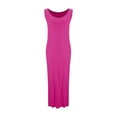 thumbnail image 5 of Meichang Summer Maxi Dress for Women Casual Slip Long Tank Dress Sleeveless U Neck Slim Fit Elegant Bodycon Long Dresses, 5 of 7