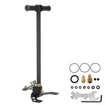 KFFKFF High Pressure Hand Pump 3 Stage, PCP Hand Pump 4500Psi, Airsoft Pcp Pump Stainless Steel Filled Stirrup Pump (Black)