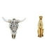 thumbnail image 1 of Arte Colgante De Pared Con Cabeza De Toro Tribal Y Escultura De Guepardo Dorado, Adorno Decorativo Para Centro De Mesa, Para Oficina, Granja, Dormitorio, Decoración Del Hogar., 1 of 8